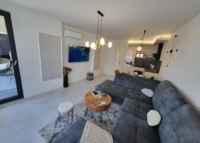 Lägenhet Sea View Luxury Appartment-parking *